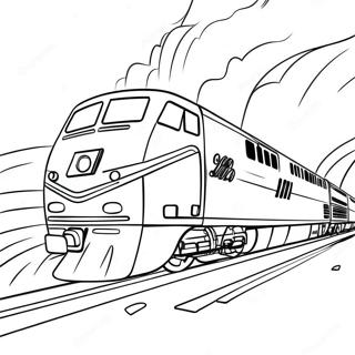 Page A Colorier Du Voyage Colore En Train Amtrak 16933-14260