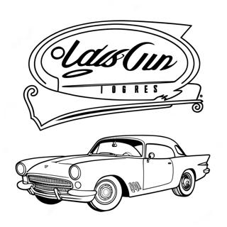 Page A Colorier De Logo De Voiture Classique 17064-14355