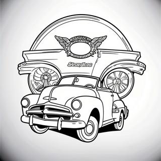 Page A Colorier De Logo De Voiture Classique 17064-14356