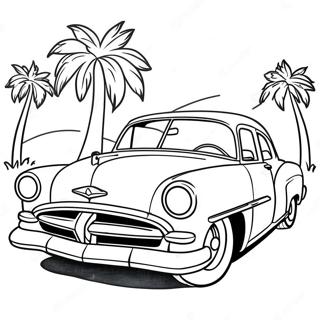 Page A Colorier De Voiture Retro Des Annees 1950 17123-14398