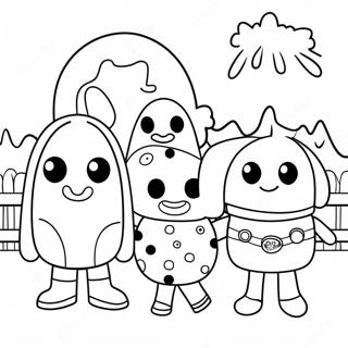 Hey Duggee Avec Des Amis Page A Colorier 17224-14482