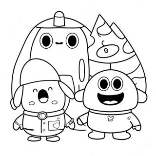 Hey Duggee Avec Des Amis Page A Colorier 17224-14483