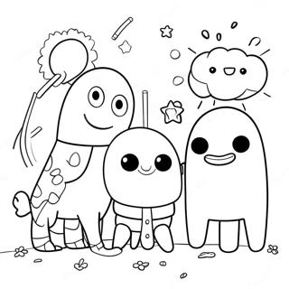 Hey Duggee Avec Des Amis Page A Colorier 17224-14484