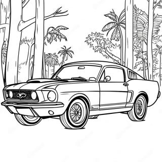 Page A Colorier De Voiture Mustang 17354-14575