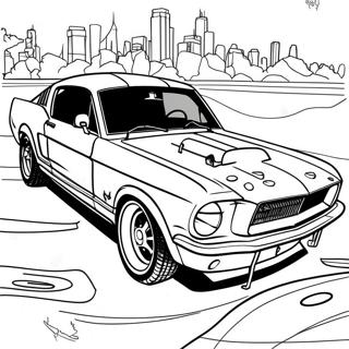 Page A Colorier De Voiture Mustang 17354-14576