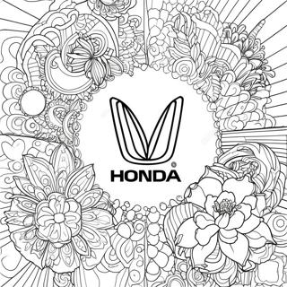 Page A Colorier Du Logo Honda 17374-14591