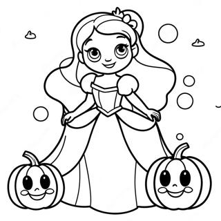 Princesse Disney Halloween Pages À Colorier