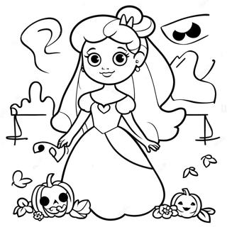 Page A Colorier De La Princesse Disney Pour Halloween 17424-14631