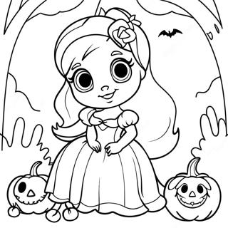 Page A Colorier De La Princesse Disney Pour Halloween 17424-14632