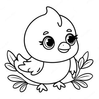 Page A Colorier Bebe Oiseau Mignon 17494-14686