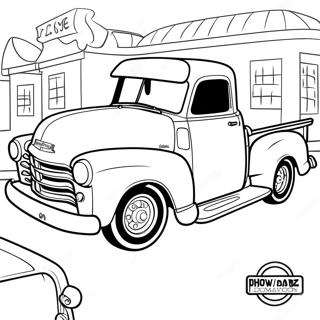 Page A Colorier Camion Chevy Classique 1752-1403