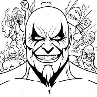 Page A Colorier De Wwe The Fiend 17554-14735