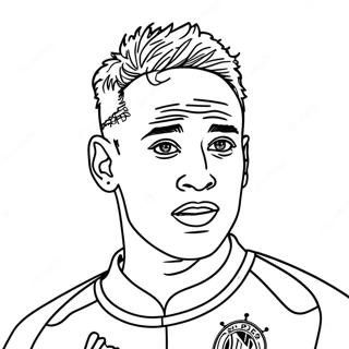 Neymar Psg Pages À Colorier