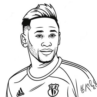 Page A Colorier Neymar Dribblant Le Ballon 17595-14769