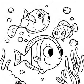 Page A Colorier Aventure Sous Marine De Dory Et Ses Amis 1762 1456