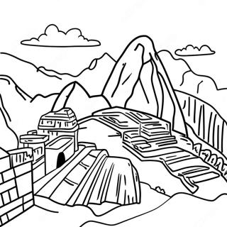 Page A Colorier Du Machu Picchu 17666-14817