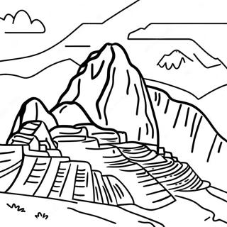 Page A Colorier Du Machu Picchu 17666-14818