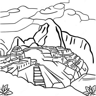 Page A Colorier Du Machu Picchu 17666-14819