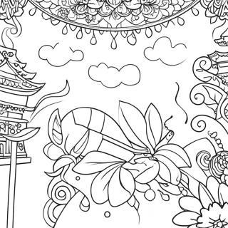 Page A Colorier De La Celebration Coloree Du Festival Aapi 17686-14833