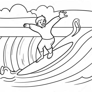 Surfing Pages À Colorier