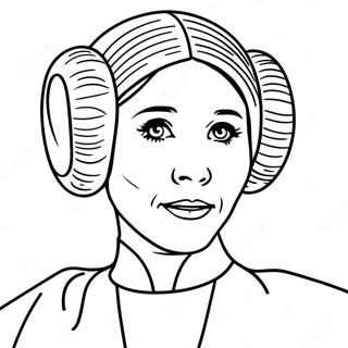 Princesse Leia Pages À Colorier