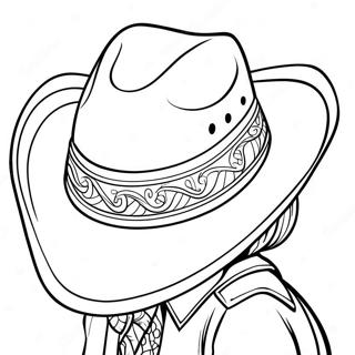 Page A Colorier De Chapeau De Cowboy 17855-14967