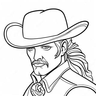 Page A Colorier De Chapeau De Cowboy Style 17856-14970