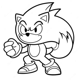 Page A Colorier De Sonic Le Werehog En Action 17866-14980