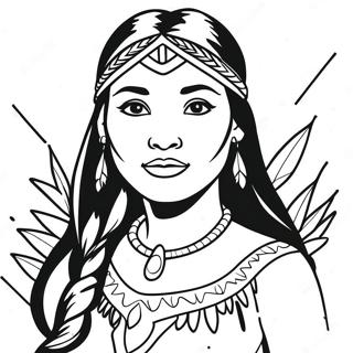 Page A Colorier Pocahontas 1791-1430