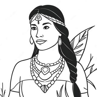 Page A Colorier Pocahontas 1791-1431