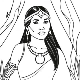 Page A Colorier Pocahontas 1791-1474