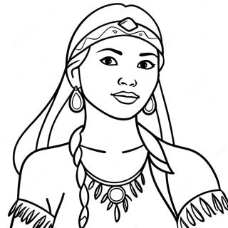 Page A Colorier Pocahontas 1791-1475