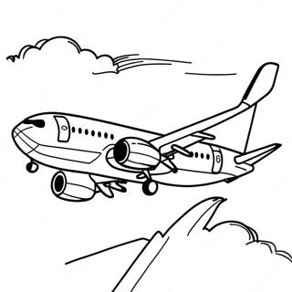 Page A Colorier Du Boeing 737 En Vol 17936-15036