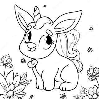 Page A Colorier De Lapin Licorne 18005-15088