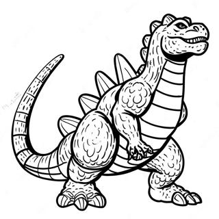 Godzilla Moins Un Pages À Colorier