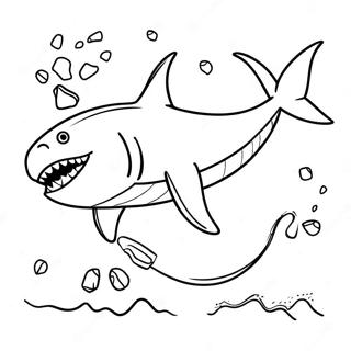 Page A Colorier Megalodon 1801-1440