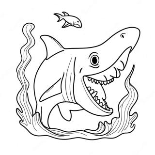 Page A Colorier Megalodon 1801-1481