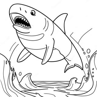 Page A Colorier Megalodon 1801-1482