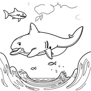 Page A Colorier Megalodon 1801-1484