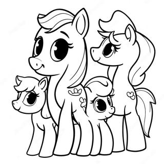 Page A Colorier Apple Jack Avec Des Amis 18076-15146