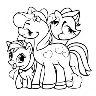 Page A Colorier Apple Jack Avec Des Amis 18076-15147