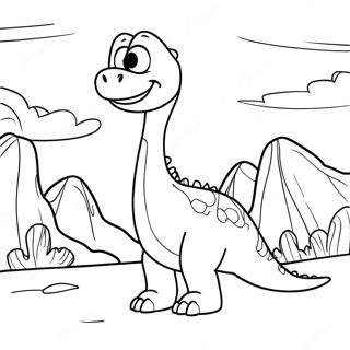 Le Bon Dinosaure Pages À Colorier