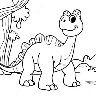 Page A Colorier Arlo Le Dinosaure 18086-15154