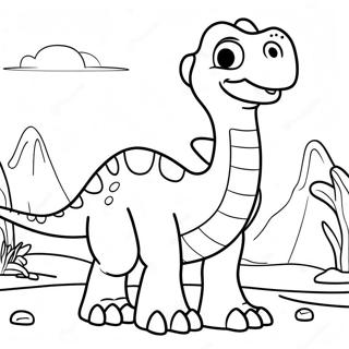 Page A Colorier Arlo Le Dinosaure 18086-15156