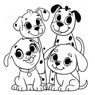 Chiots Amis De 101 Dalmatiens A Colorier 18116-15179