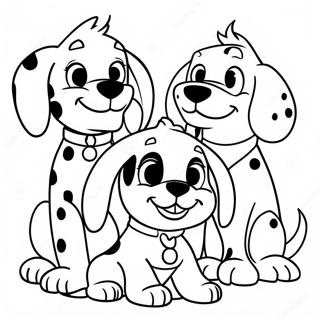 Chiots Amis De 101 Dalmatiens A Colorier 18116-15180