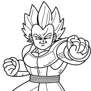 Page A Colorier Vegeta Super Saiyan En Bataille 18226-15274