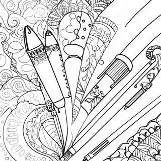 Page A Colorier Designs De Stylos Colores 18236-15282