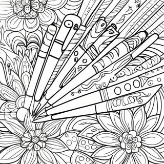 Page A Colorier Designs De Stylos Colores 18236-15283