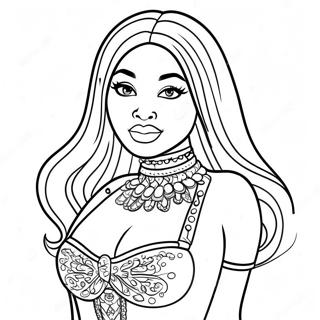 Page A Colorier Nicki Minaj En Tenue Glamour 18256-15300